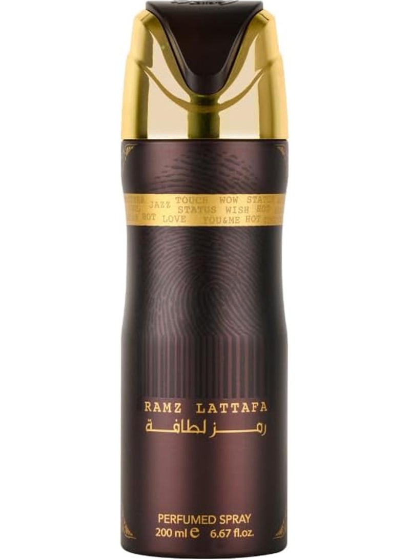 بخاخ مزيل العرق المعطر لطافة رامز جولد 200 مل